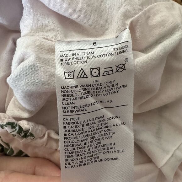 Janie and Jack Girls Size 6 Pink Palm Tree Shorts Pull On Elastic Waist - Picture 4 of 4